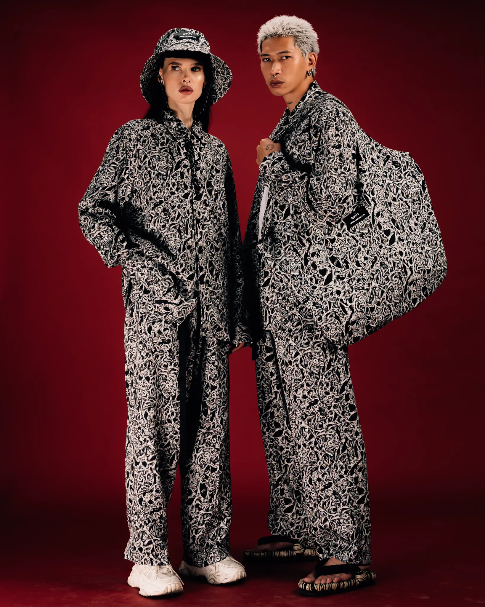 [UNISEX] RAFEL DELALANDE X LOCO MOSQUITO BELTED TROUSERS