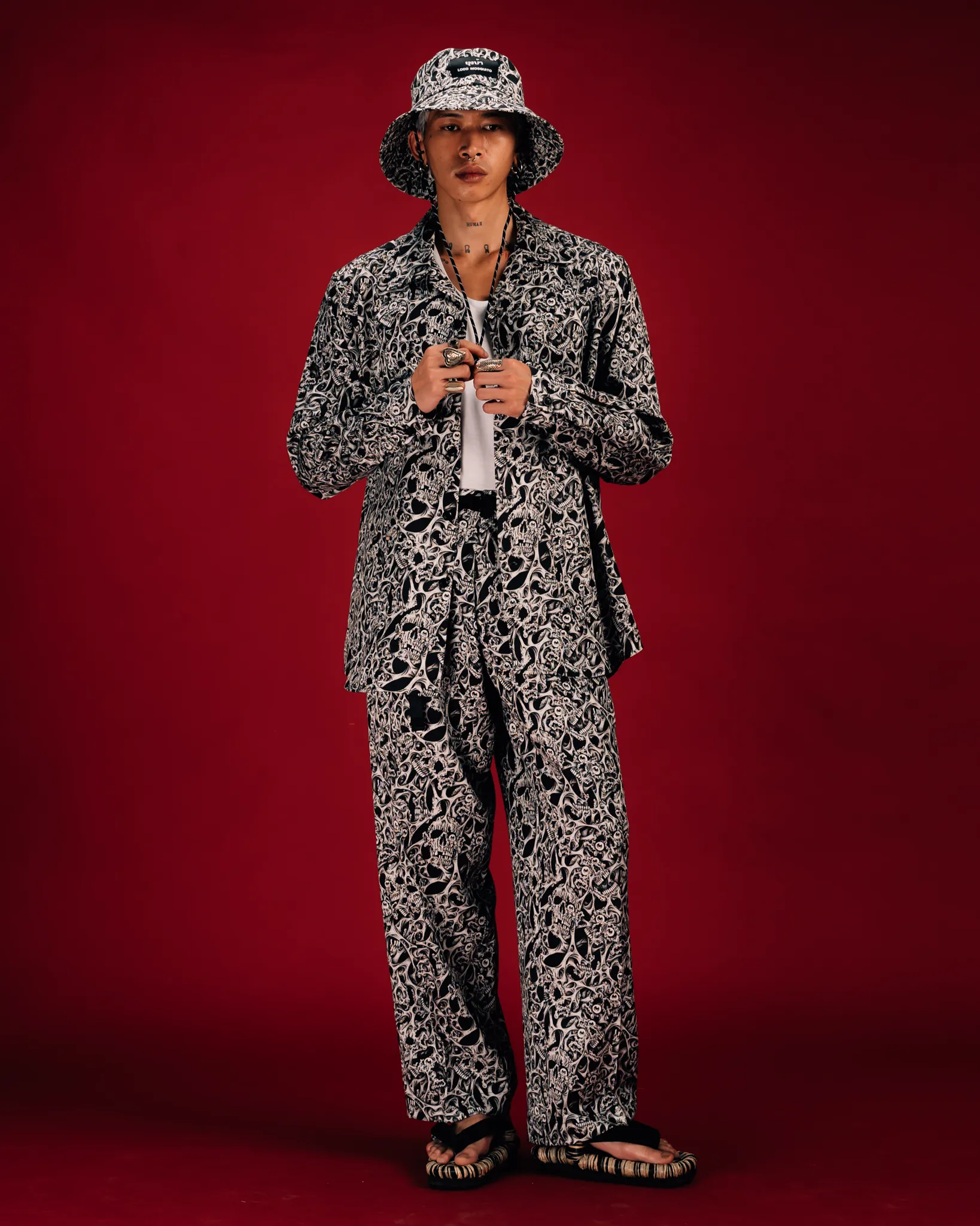 [UNISEX] RAFEL DELALANDE X LOCO MOSQUITO BELTED TROUSERS