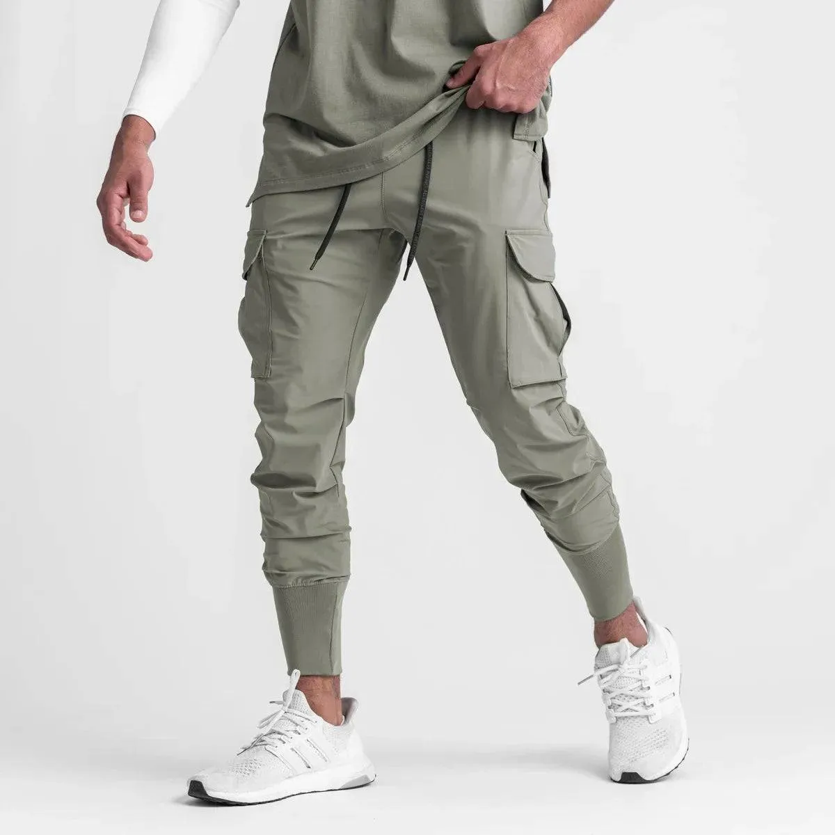 Urban Cargo Joggers with Drawstring and Pockets