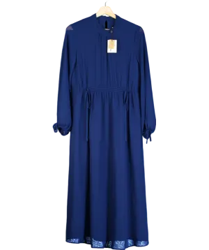 Whistles Blue Ivy Midi Dress UK 10
