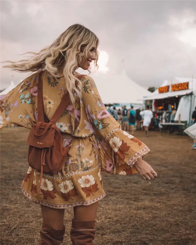 women floral print beach dresses