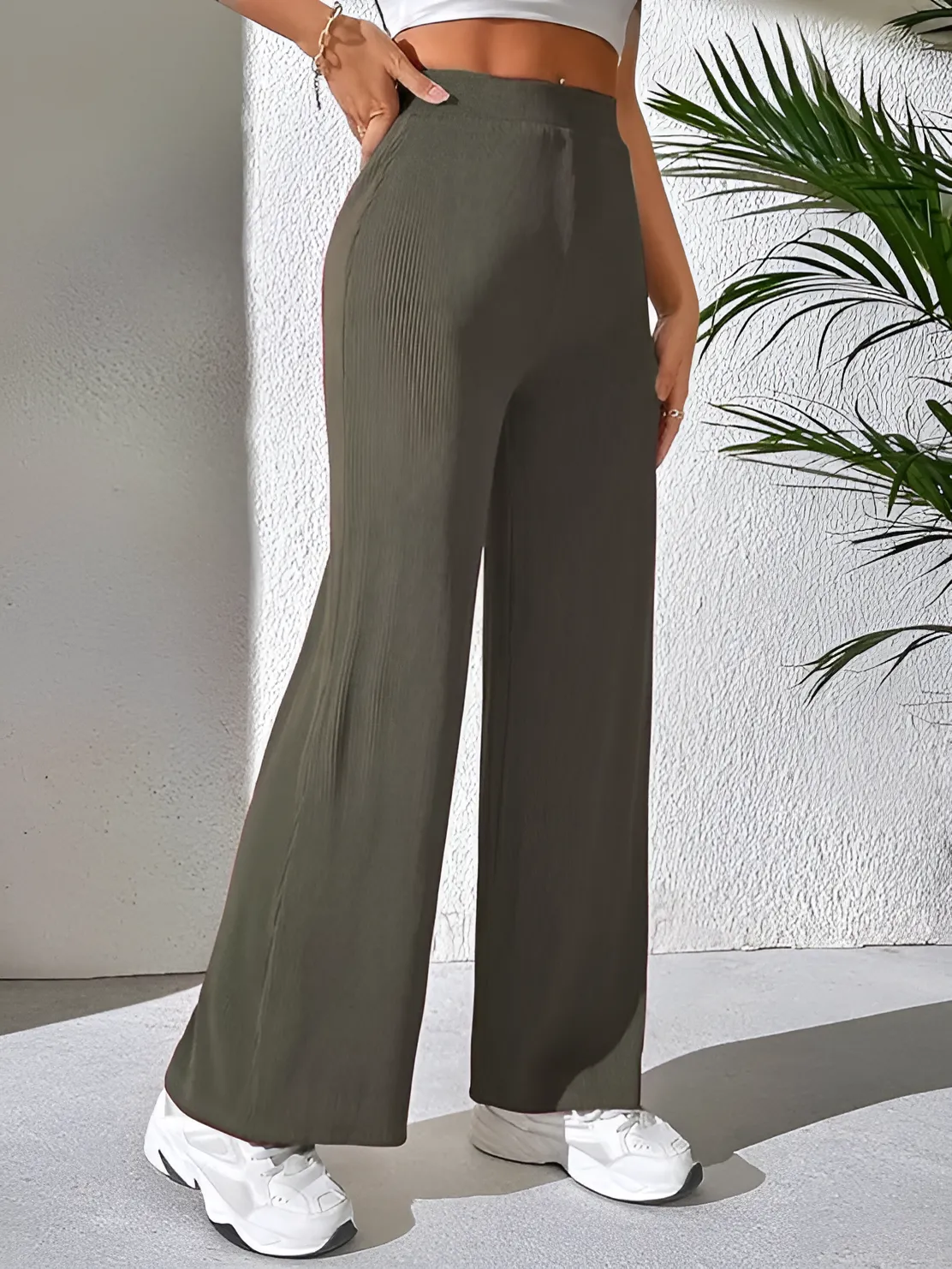 Women Korean Trousers | Women High-Waisted Trousers | KOREAN-COCO-L