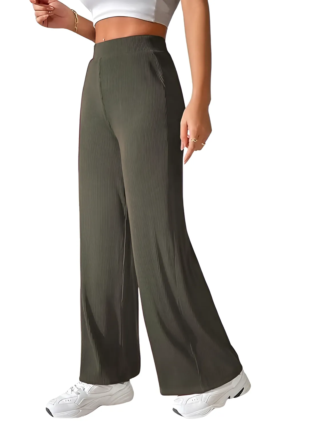 Women Korean Trousers | Women High-Waisted Trousers | KOREAN-COCO-L