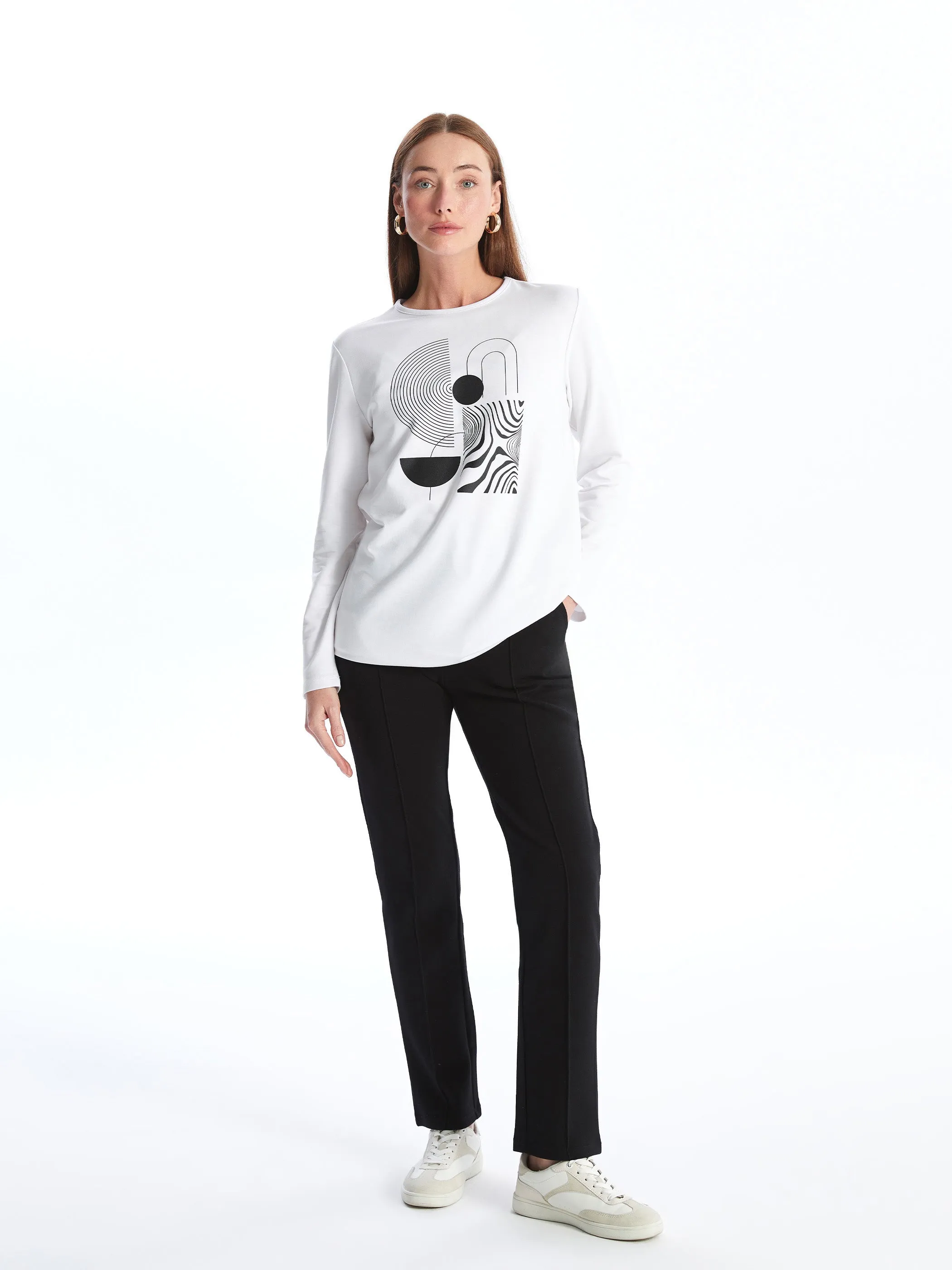 Women's Elastic Waist Plain Sweatpants