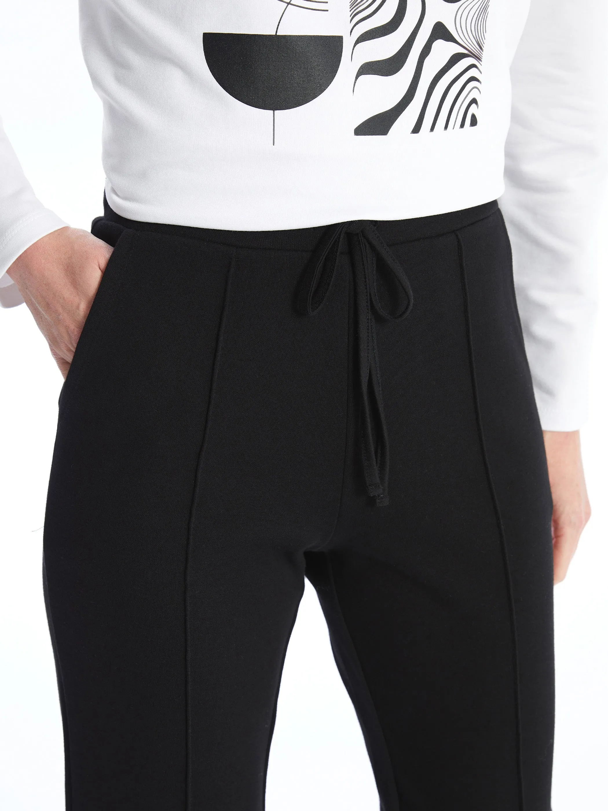 Women's Elastic Waist Plain Sweatpants
