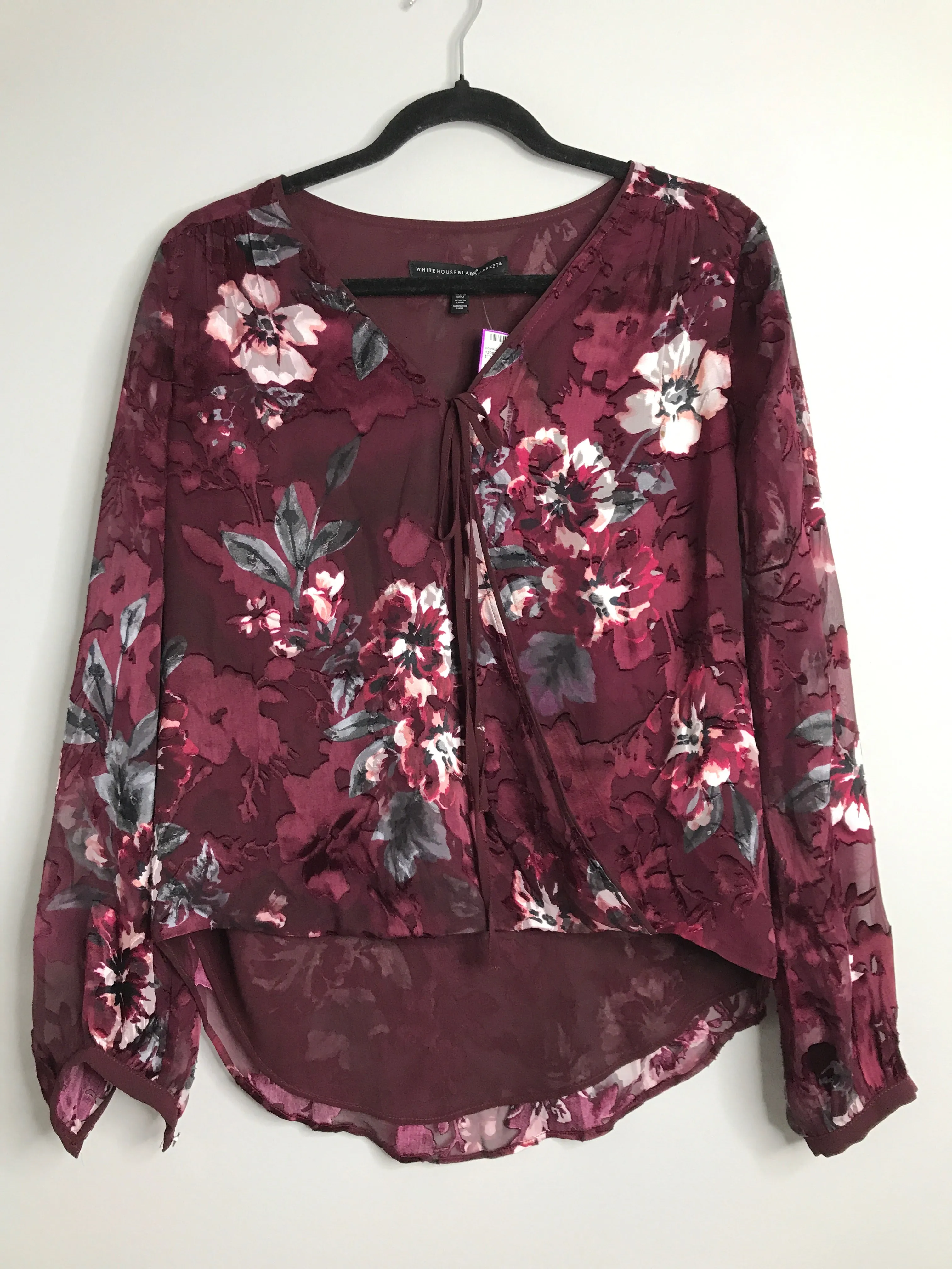 Womens Size 6 Misses Purple White House Black Mkt Tops