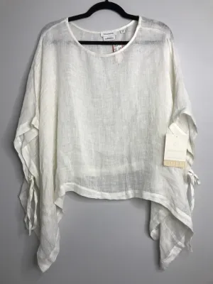 Womens Size Lg Misses White Calligraphie Tops