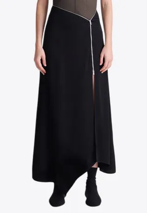 Zella Georgette Asymmetric Midi Skirt